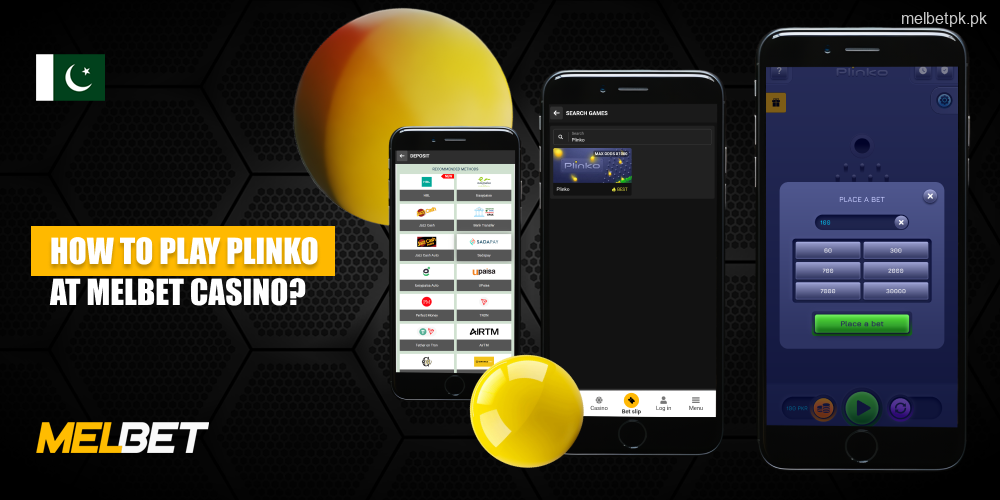 To play at Melbet Plinko, register, deposit, find the game in the Casino section, choose your bet, select the colour of the ball and watch it drop on the multiplier